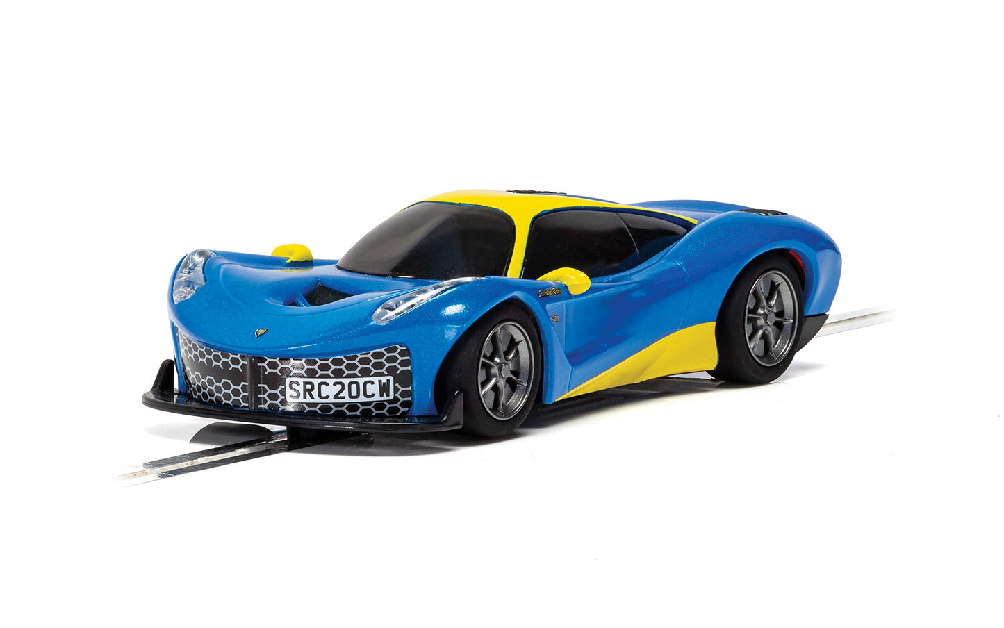 Scalextric Rasio C20 Blue And Yellow 1:32 Slot Race Car C4141