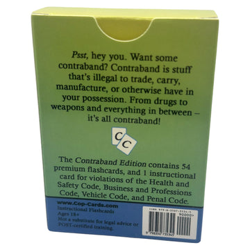 Cop Cards: enhanced Flashcards for Law Enforcement - Learning Aid or Police Gift (California Contraband Edition)