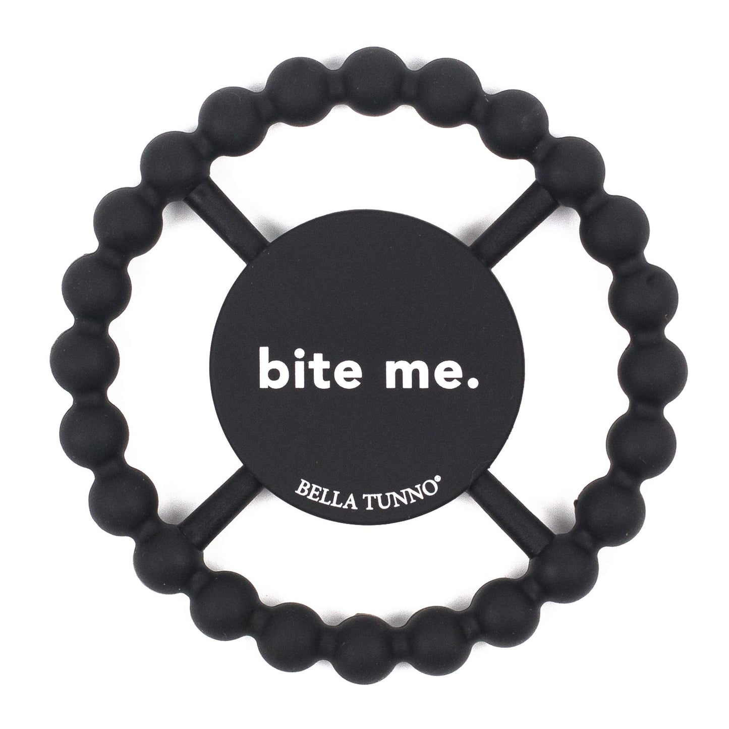 Bella Tunno Happy Teether – Soft & Easy Grip Baby Teether Toy, Silicone Teether Ring To Help Soothe Gums, Non-Toxic And Bpa Free, Bite Me