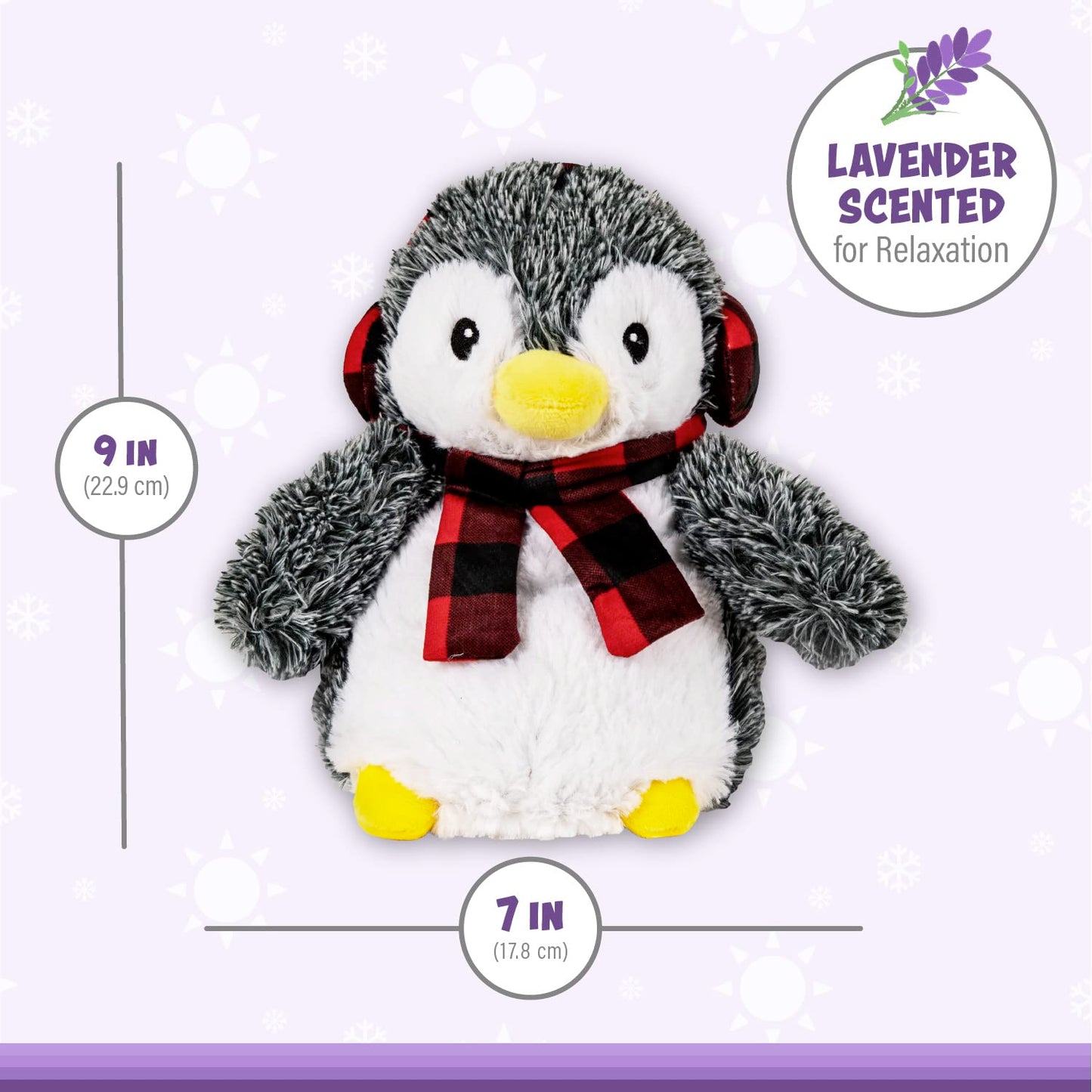 1I4 Group Warm Pals Microwavable Lavender Scented Plush Toy Stuffed Animal - Pennie Penguin