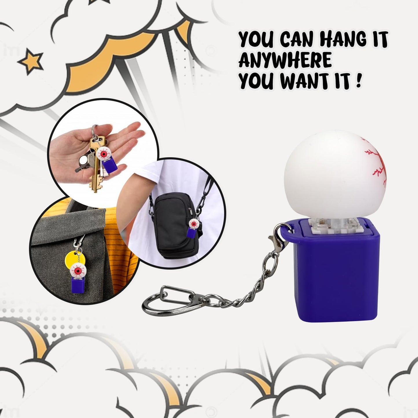 Keyboard Fidget Toy for Adults with Sound,Keyboard Clicker with LED Light ,Keyboard Decompression Toys Button Gifts to Relief St