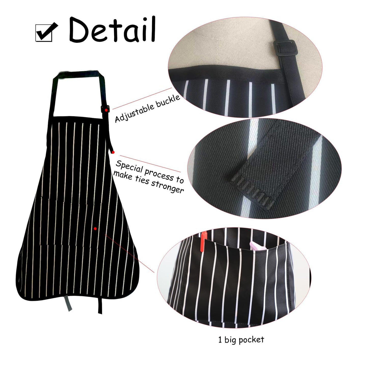 multifuns Kids apron 2 Pack adjustable strap with pockets polyester cotton blend painting cooking art baking aprons for kids age