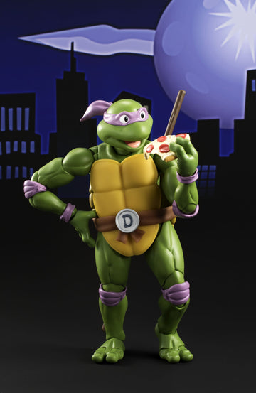 Bandai TAMASHII NATIONS S.H. Figuarts Donatello Action Figure, 6" Green, Plastic, Model BAN06451, Teenage Mutant Ninja Turtles