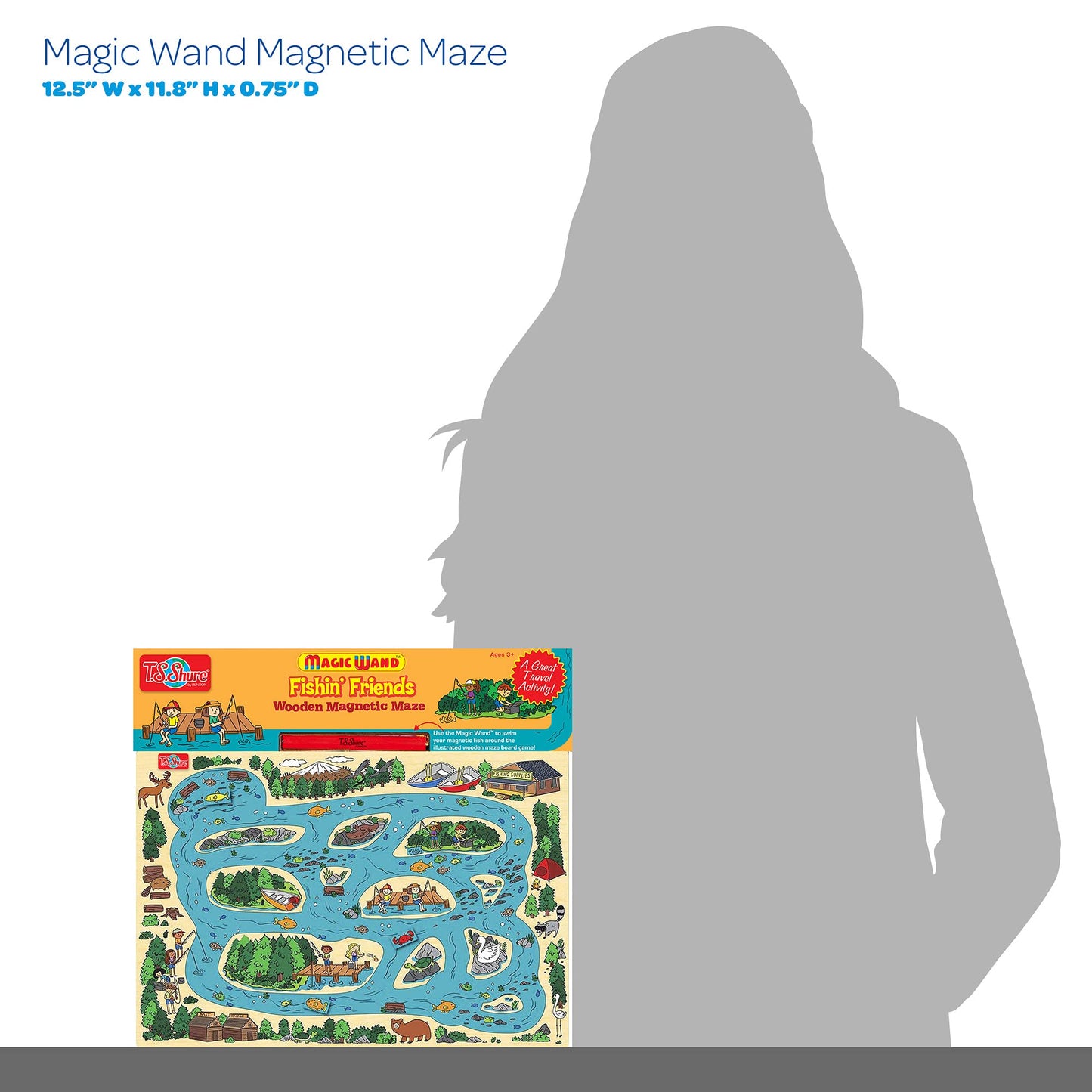 Bendon Ts Shure Fishing Magic Wand Magnetic Maze With 3 Magnets And Magnetic Magic Wand Pre-School Learning 50462