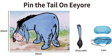 Unbala Winnie Party Games Pin The Tail Game For 20 Kids Fun Baby Shower Games Pooh Birthday Supplies Party Decorations