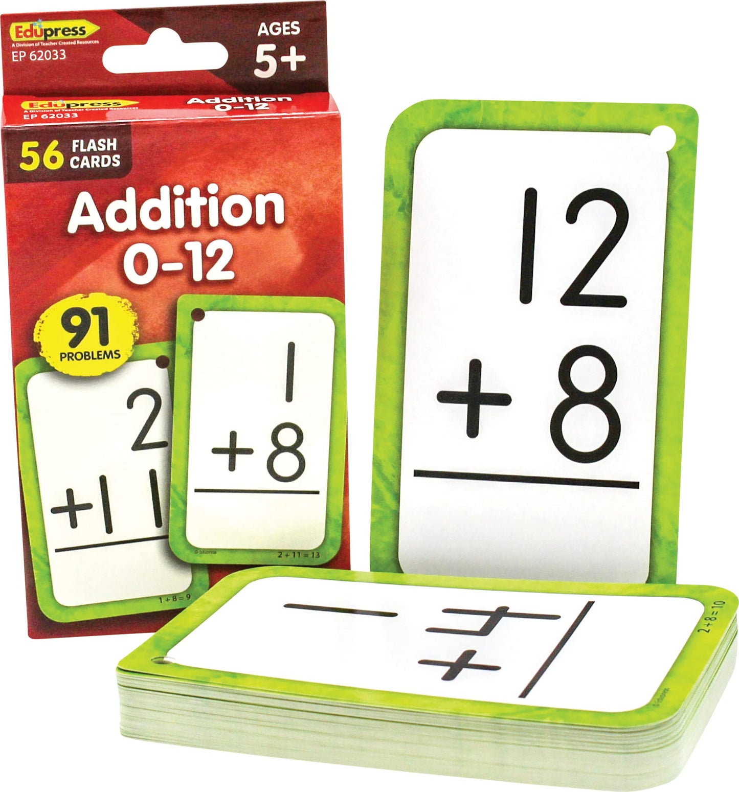 Teacher Created Resources Addition 0-12 Flash Cards (Ep62033)