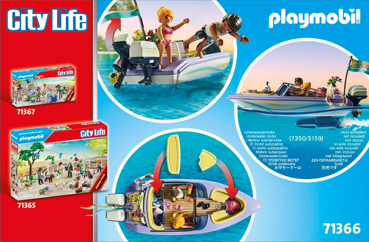 Playmobil Honeymoon Speedboat Trip Model 71366 - Multicoloured Plastic Toy