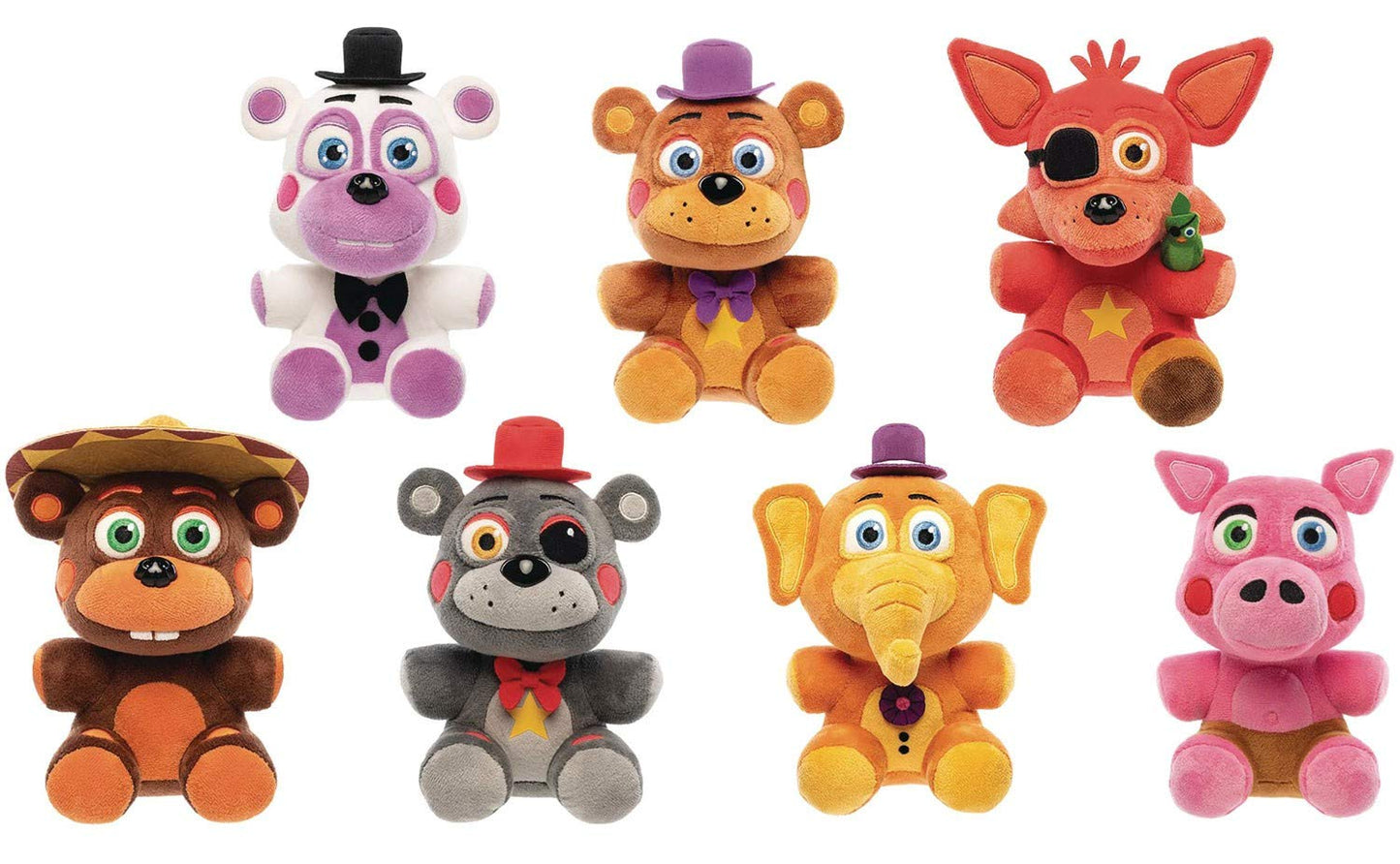 ANBAI Five Nights at Freddy's Plush Set of 7 - Multi-Color, Soft Plush Material