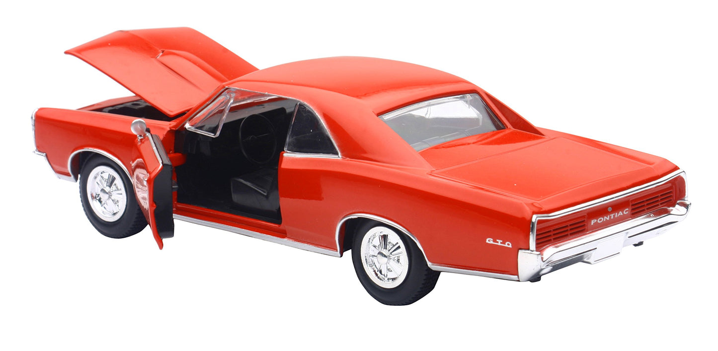 New Ray 71853A Diecast Model Car - 1966 Pontiac GTO, 1/25 Scale, Red, Metal