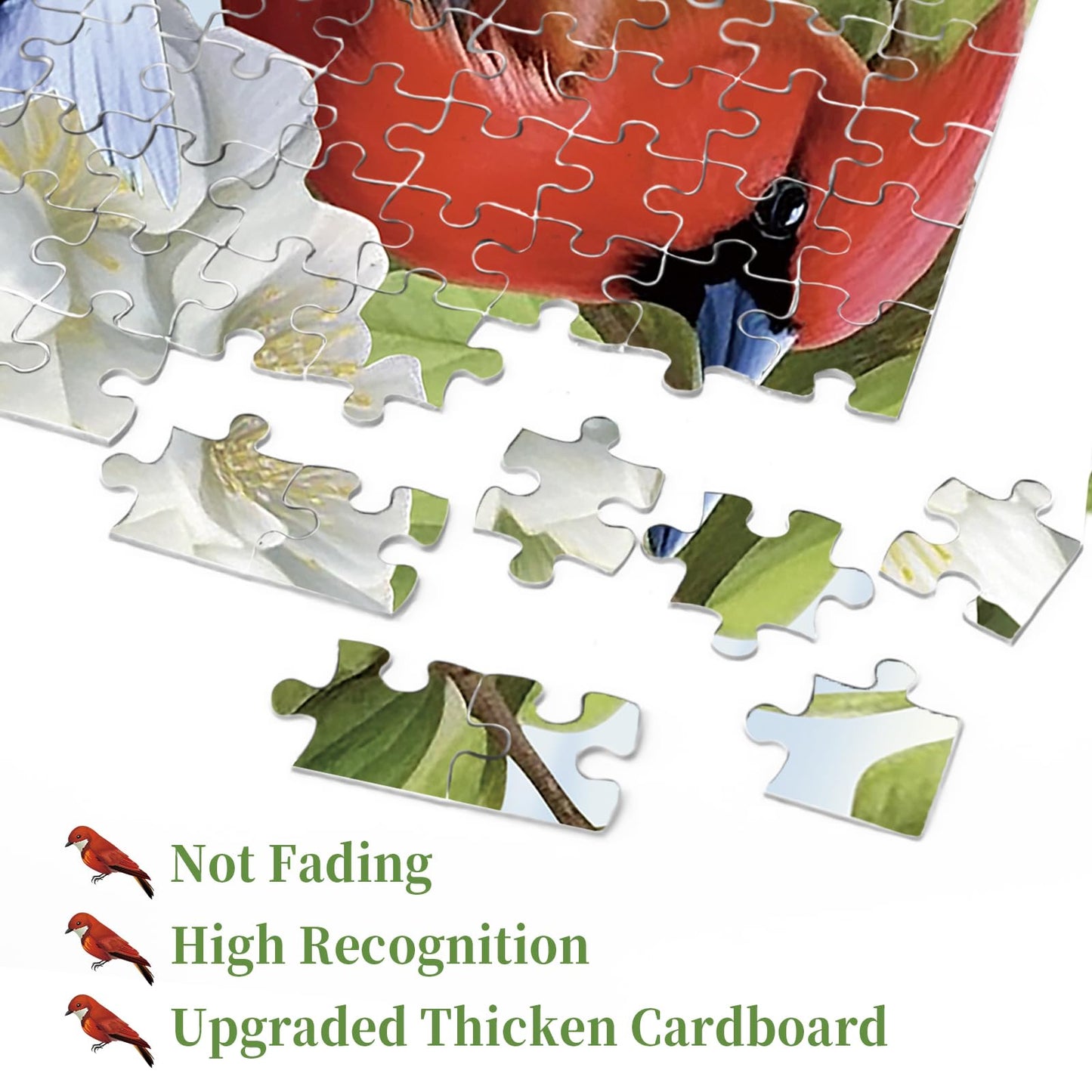 Bird Puzzle For Adult 1000 Piece, Flower Jigsaw Puzzles With Animals, Nature Garden Puzzle For Adults 1000 Pieces And Up