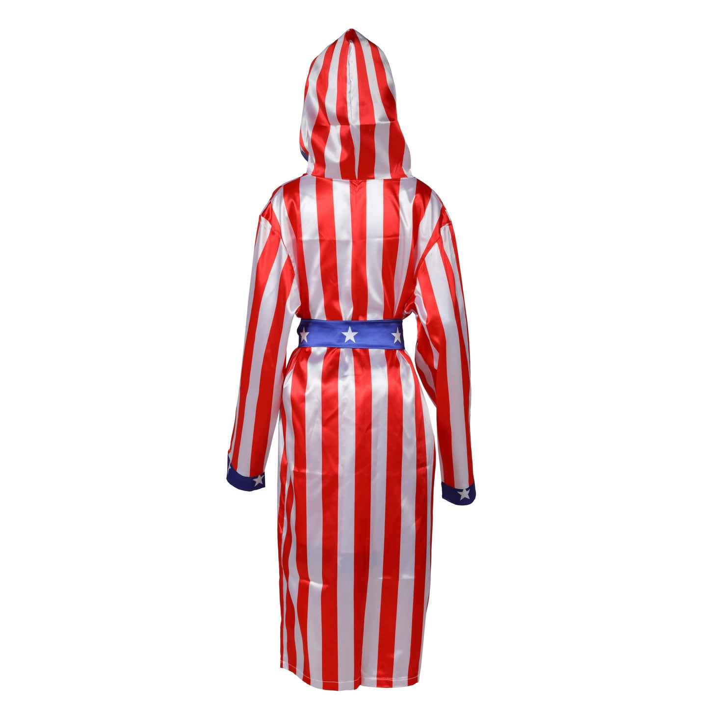 ASWTZ Child's American flagn Stallion Boxing Costume Robe with Shorts and Cloak Hooded Halloween Cosplay for Kids