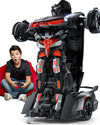 V992 Transform Remote Control Car,Transform Robot RC Cars,1:14 Scale,2-in-1 Robot Toy Car with Sound & Light Effects,Gesture Sen