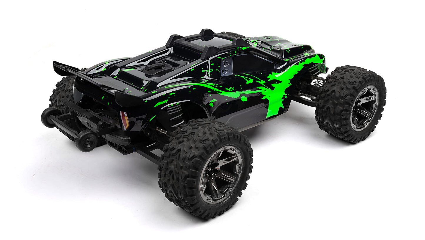 SummitLink Custom Body Muddy Green Over Black Style Compatible for Rustler 4X4, Rustler BL-2S, Rustler 4x4 Ultimate 1/10 Scale R