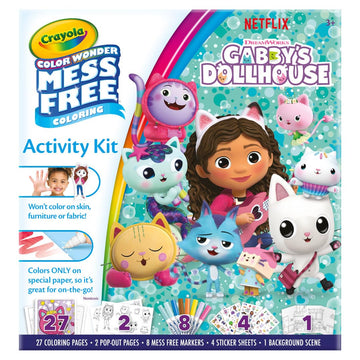 Crayola Color Wonder Activity Kit - Mess Free Coloring Set for Toddlers, Multicolored, Model 757162, Travel-Friendly Gift for Kids