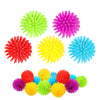HyDren 25 Pack Mini Spiky Porcupine Balls Stress Toy Soft Fidget Sensory Toy Multi Color Mini Spiky Hedge Balls for Teens and mature-themeds Birthday Party Favors 1.18 Inches