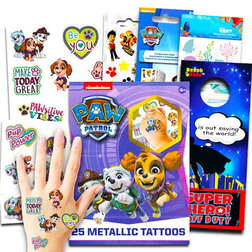 Paw Patrol Party Favors Pack -- Paw Patrol Temporary Tattoos, Party Pack, And More (Skye Paw Patrol Party Supplies For Girls Kids)