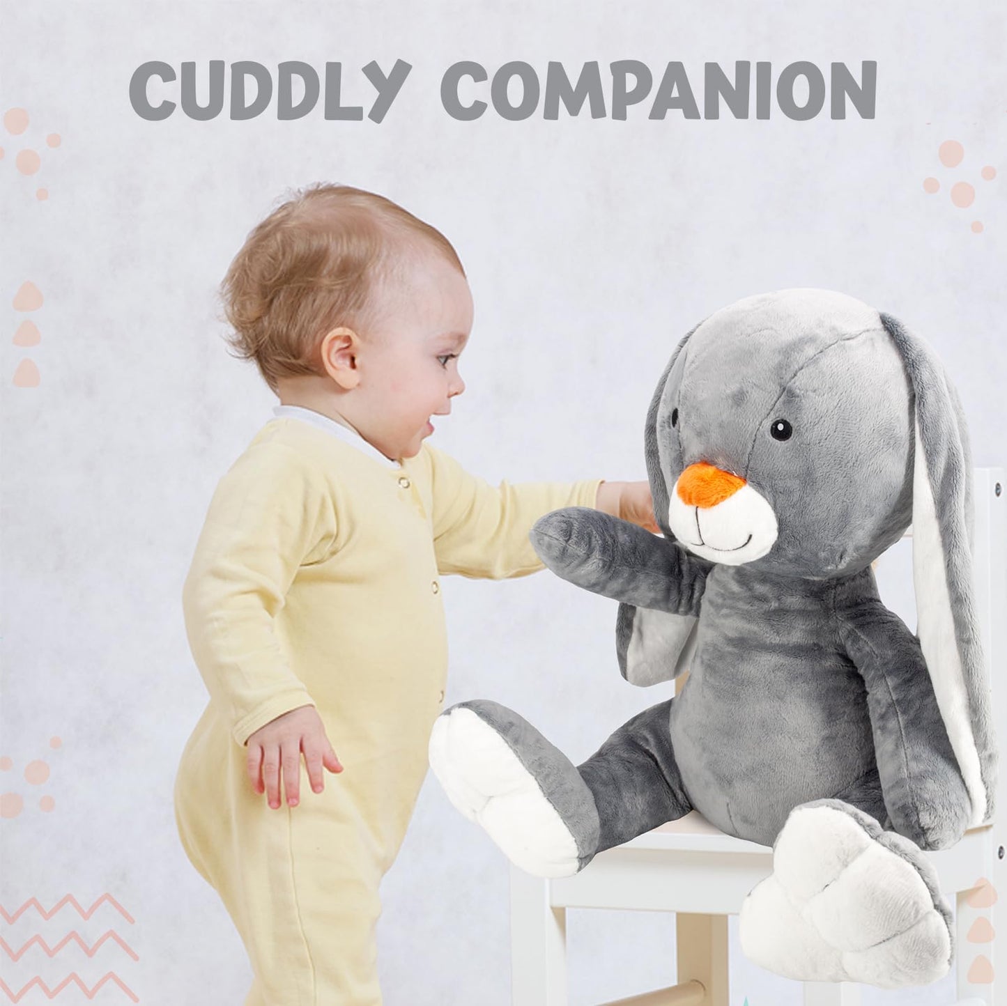 Marysun Large Stuffed Bunny, Plush Rabbit, Stuffed Animal Toy, Valantine Easter Gifts For Boys Girls Kids 20 Inches
