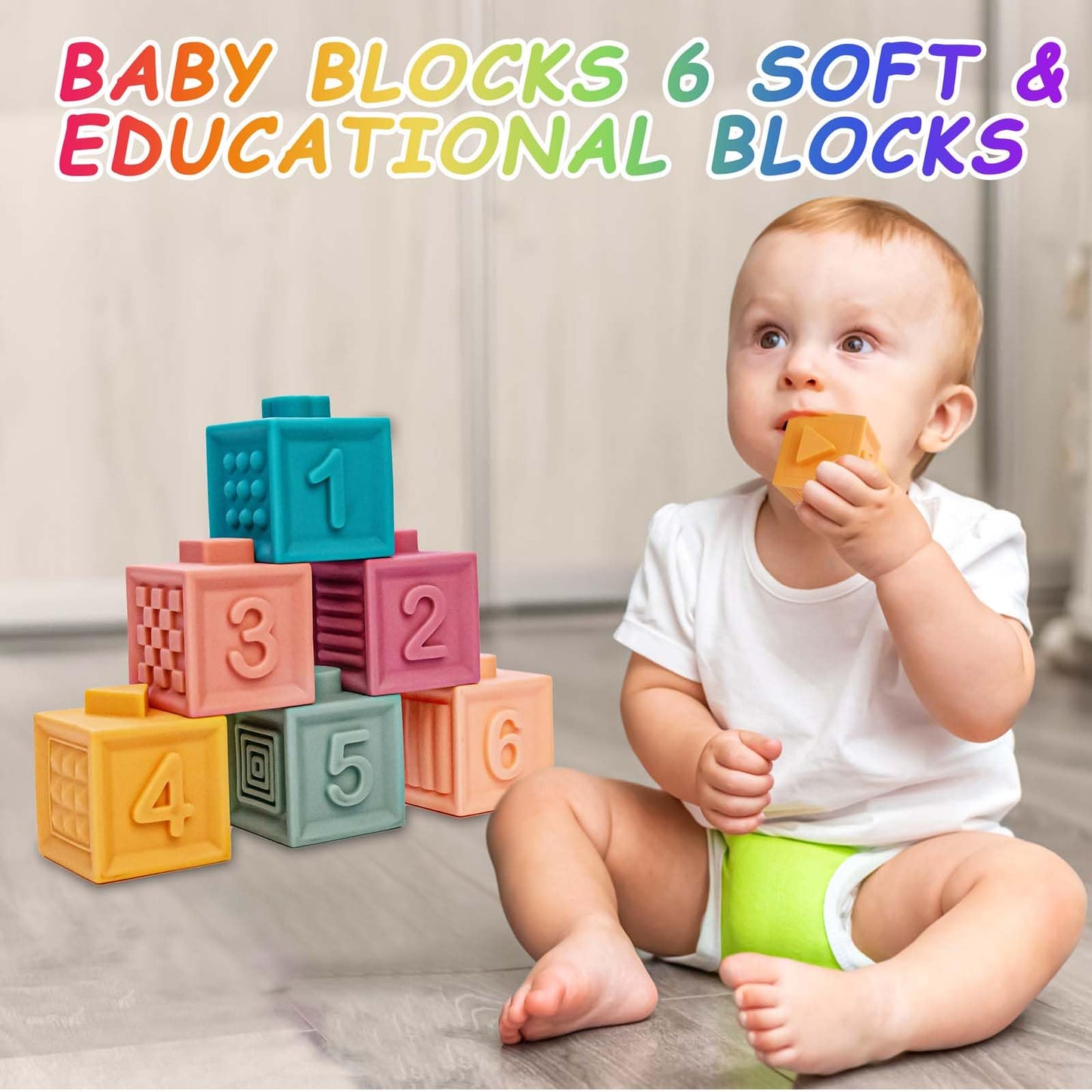 Baby Toys 6-12 Months, Montessori Toys For 1 Years Old, 6-In-1 Set Infant Toys With Sensory Toys, Spinner Toys For Babies, Baby