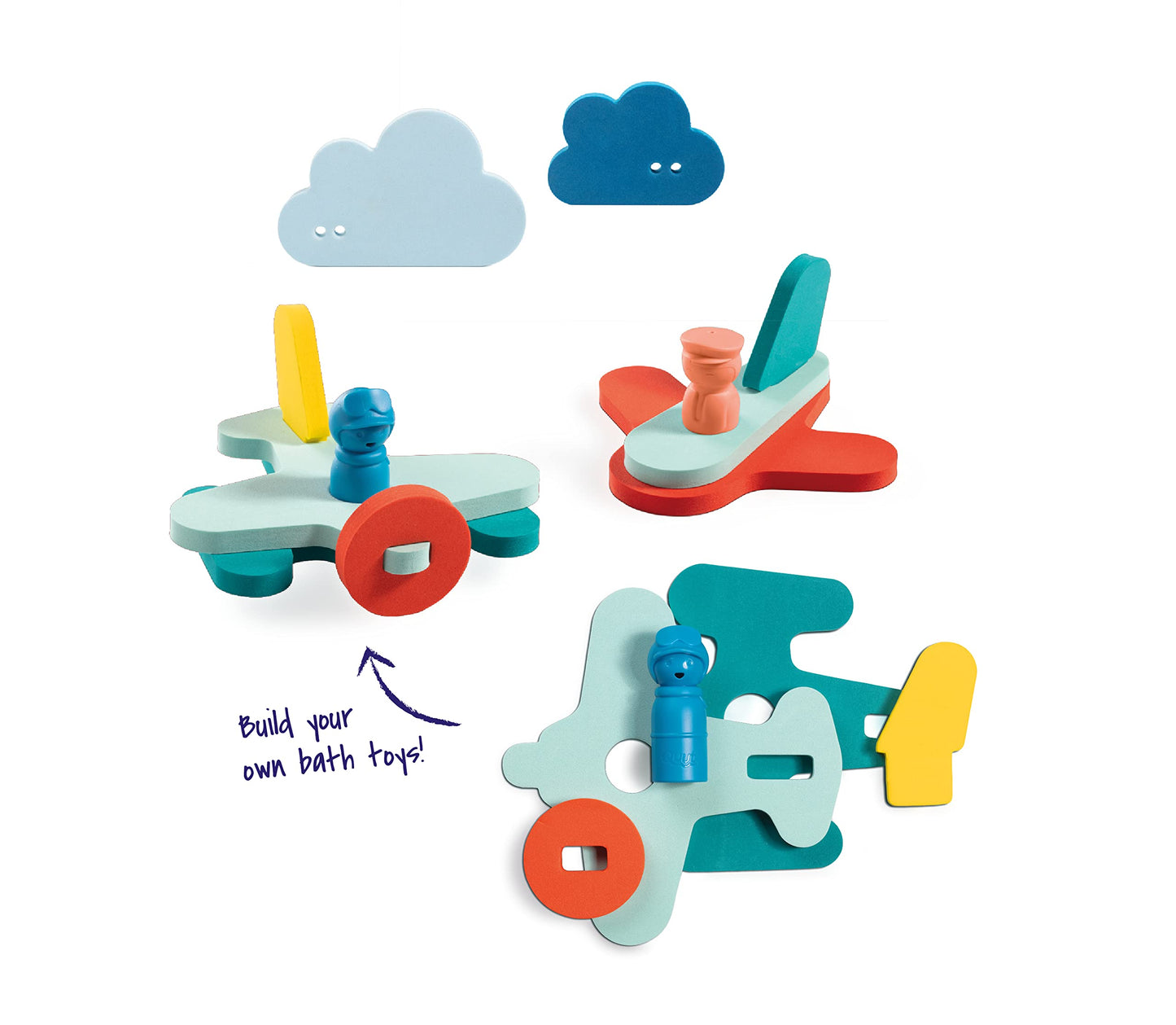 Quut | Puzzle Friends | Up In The Air | Award Winning Children'S Bath Toy & Game