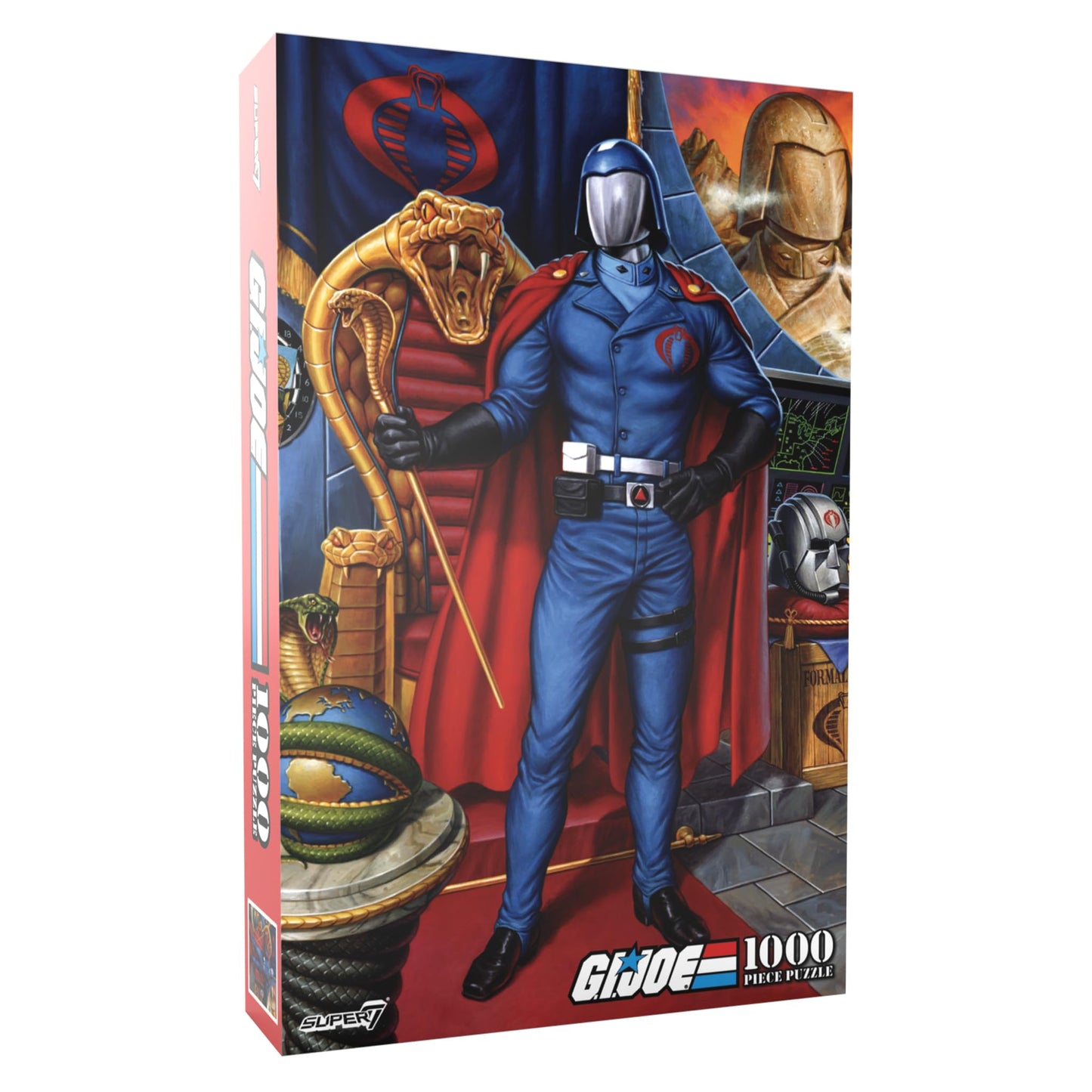 Super7 G.I. Joe Cobra Commander Puzzle - 1,000 Piece G.I. Joe Puzzle Classic Cartoon Collectibles