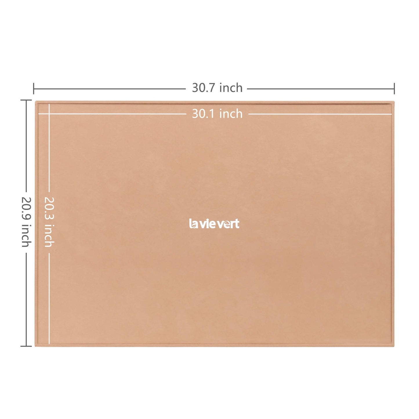 LAVIEVERT Portable Wooden Jigsaw Puzzle Board - Non-Slip Surface for Up to 1000 Pieces - Khaki Puzzle Storage Solution