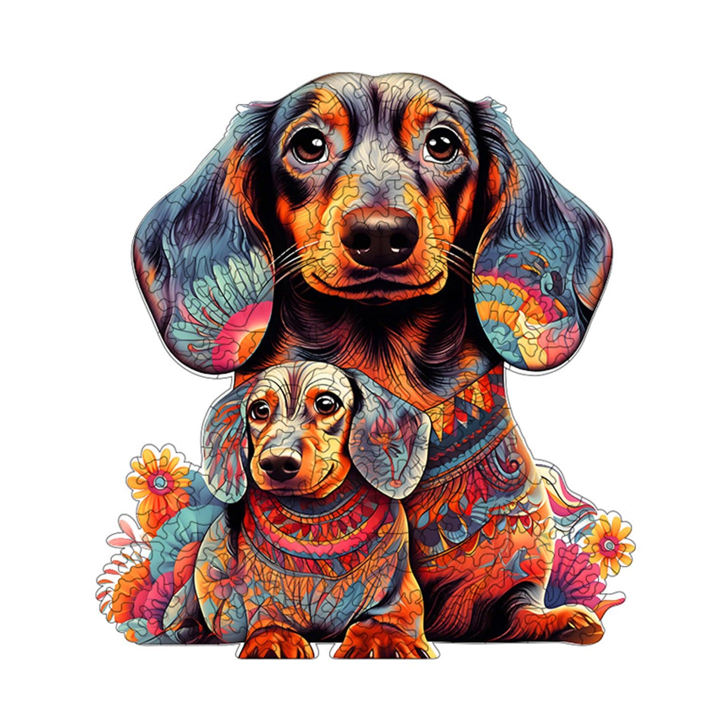 Wooden Puzzle For Adults - 200 Piece Irregular Animal Shaped Jigsaw Puzzle, Unique Creative Gift For Adults And Kids