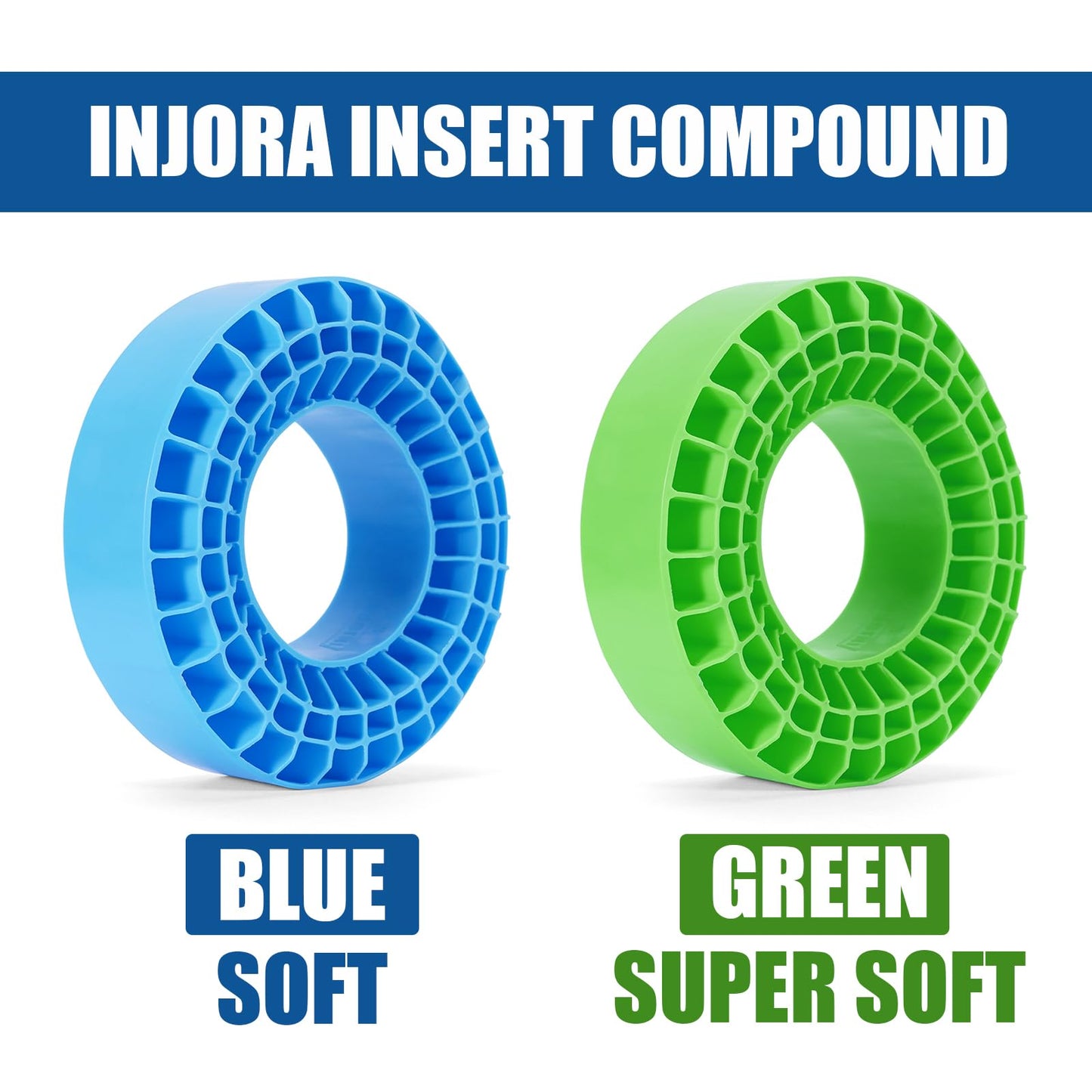 INJORA Silicone Rubber Inserts Foam for 106-108mm 1.9'' Tires(Small Blue)
