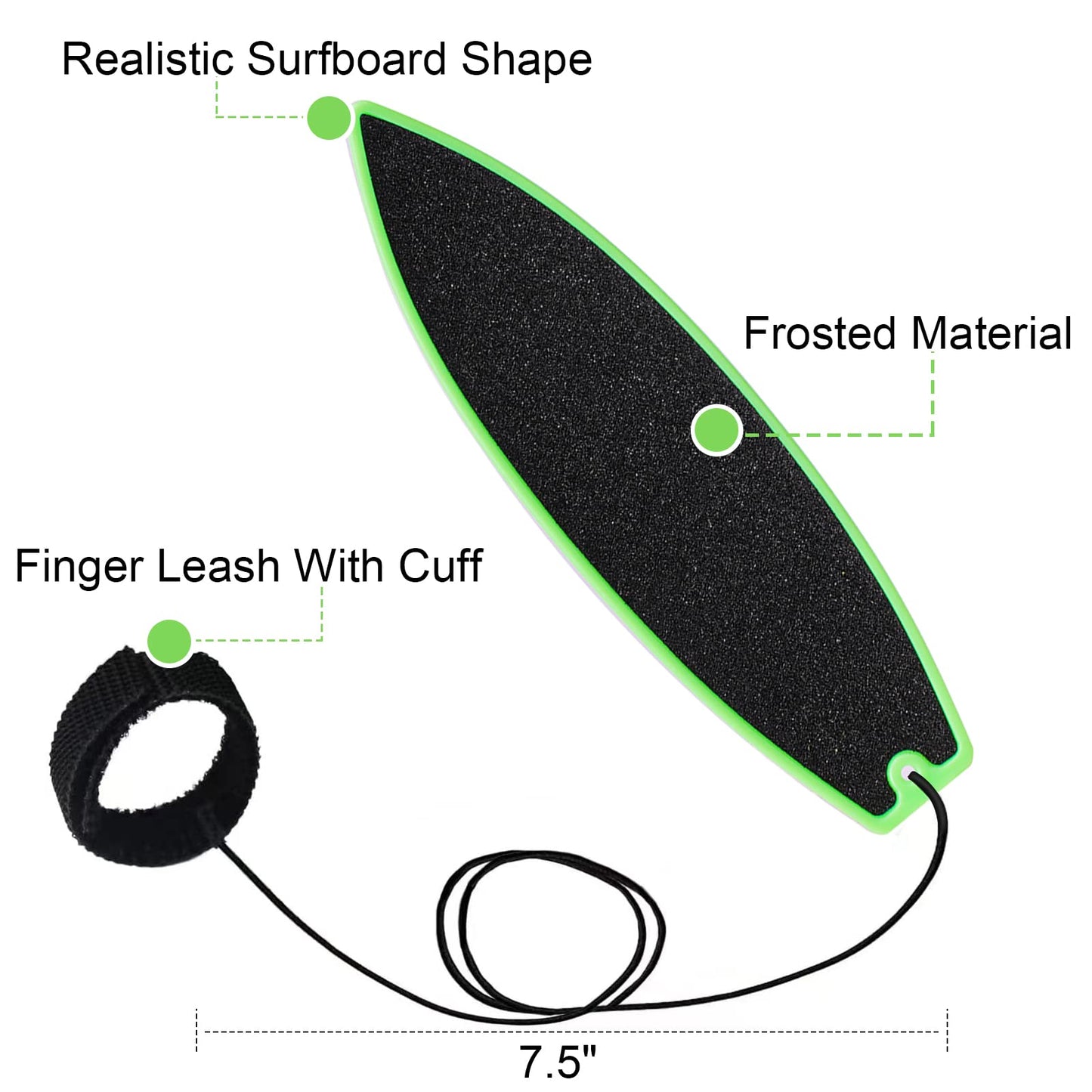 Acegeniu Finger Surfboards, Finger Surf Board For Car Window, Finger Surfing Board With String, Wind Surfboard Fingerboard For K