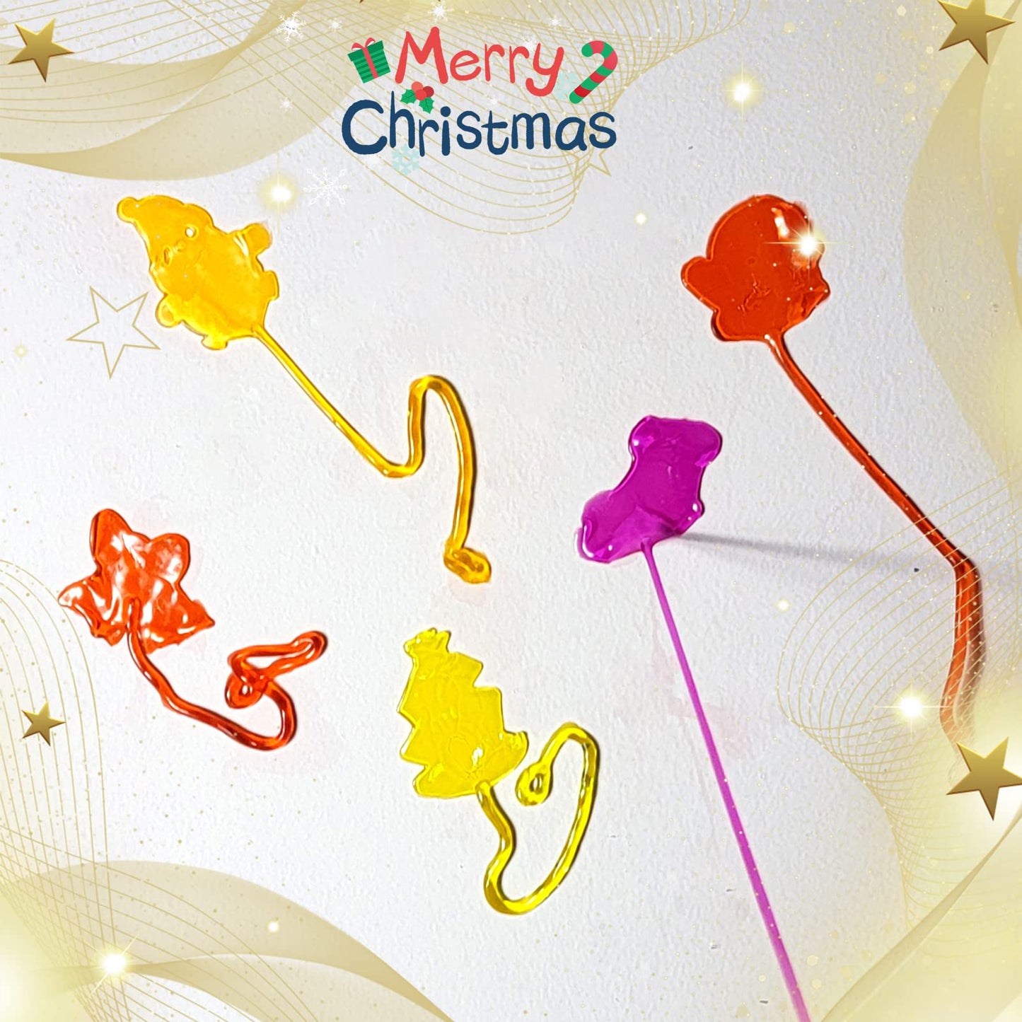 Mchochy 28pcs Christmas Sticky Hands Toys for Kids, X-mas Styles Stretchy Toys for Christmas Stocking Stuffers, Gifts, Pinata Fi