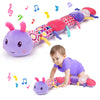 Baby Girl Toys 0-3-6 Months Musical Stuffed Animals Plush Caterpillar Toy With Crinkle Rattles Tummy Time Sensory Learning Toys