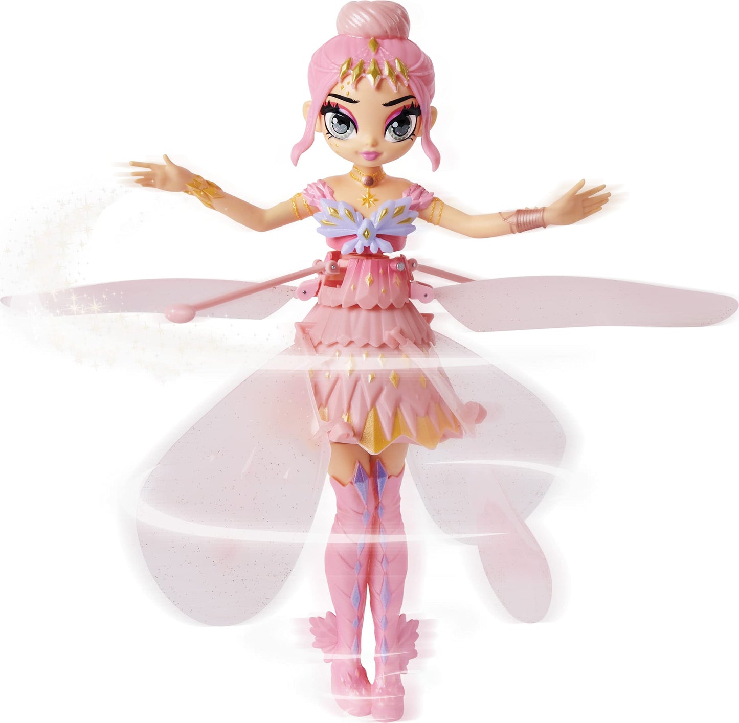 Hatchimals Pixies, Crystal Flyers Pink Magical Flying Pixie Toy, Girl Toys, Girls Gifts For Ages 6 And Up