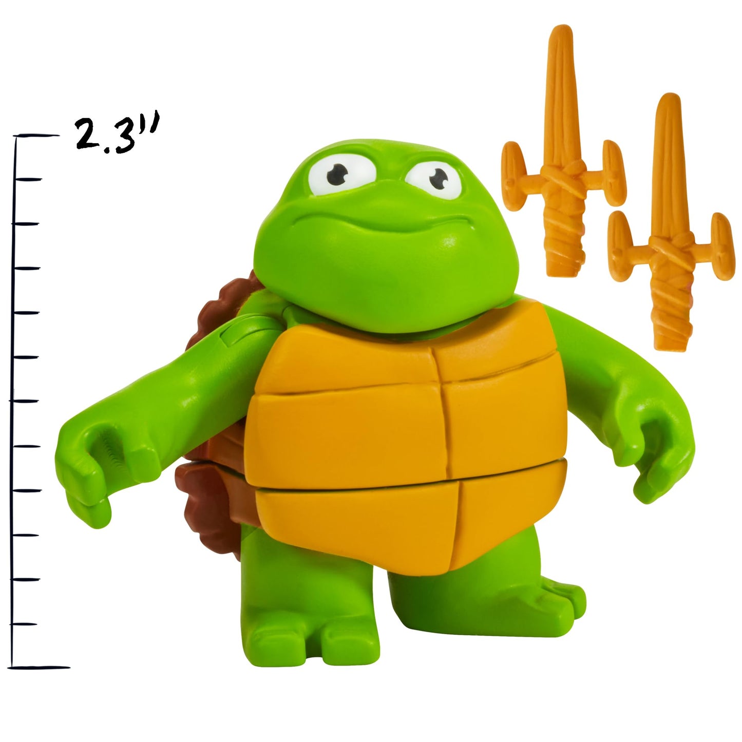 Teenage Mutant Ninja Turtles 83291 Turtle Tots Action Figure 2-Pack Featuring Michelangelo and Raphael. Ideal Present for Boys 4 to 7 Years and TMNT Fans