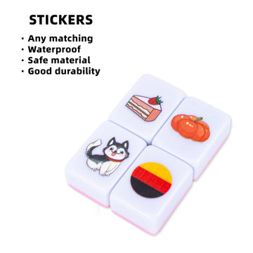 Drizzle 129 Tiles Seaside Escape Blocks Game 30Mm - Instruction Manual Panda Bag - Dog & Food & National Flag & Vegetables Patte