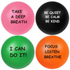 Ceenna 4 Pcs Motivational Stress Balls For Adults 2.5 Inch Stress Relief Balls With Inspirational Quotes For Encouraging Motivat