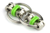 Tom's Fidgets Original Flippy Chain Fidget Toy - Stress Reducer for ADHD & Anxiety, Medium, Green, Metal, Model DGT232