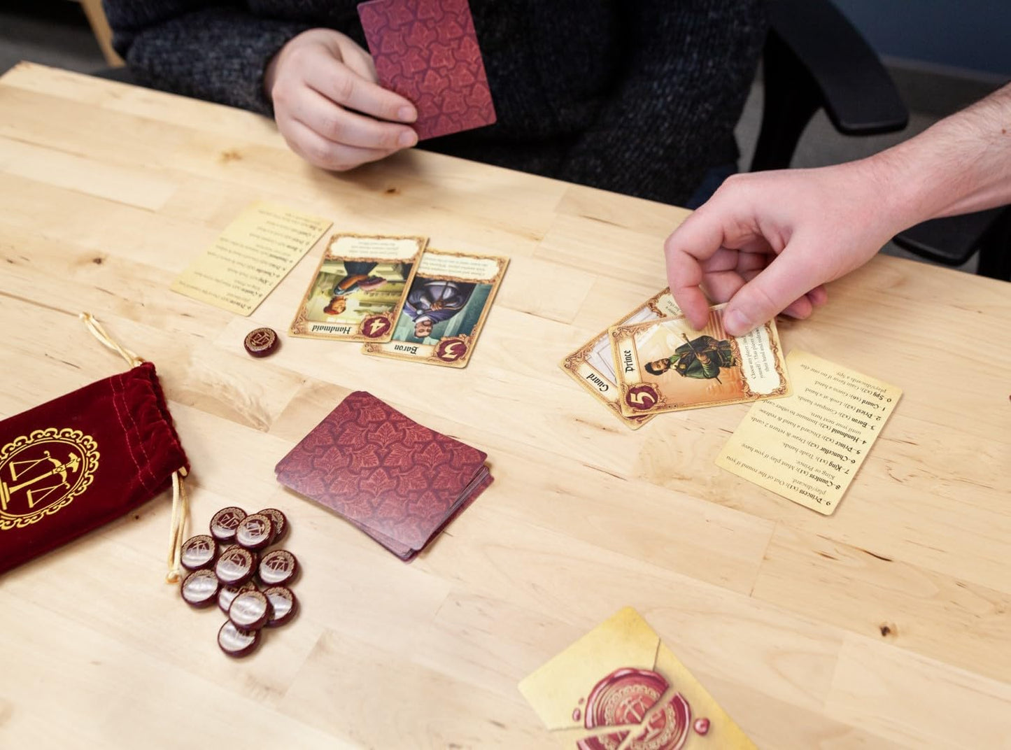 Z-Man Games Love Letter Card Game - Strategy Deduction for 2-6 Players, Ages 10+, Cardstock, 20 Min Playtime, Multicolor