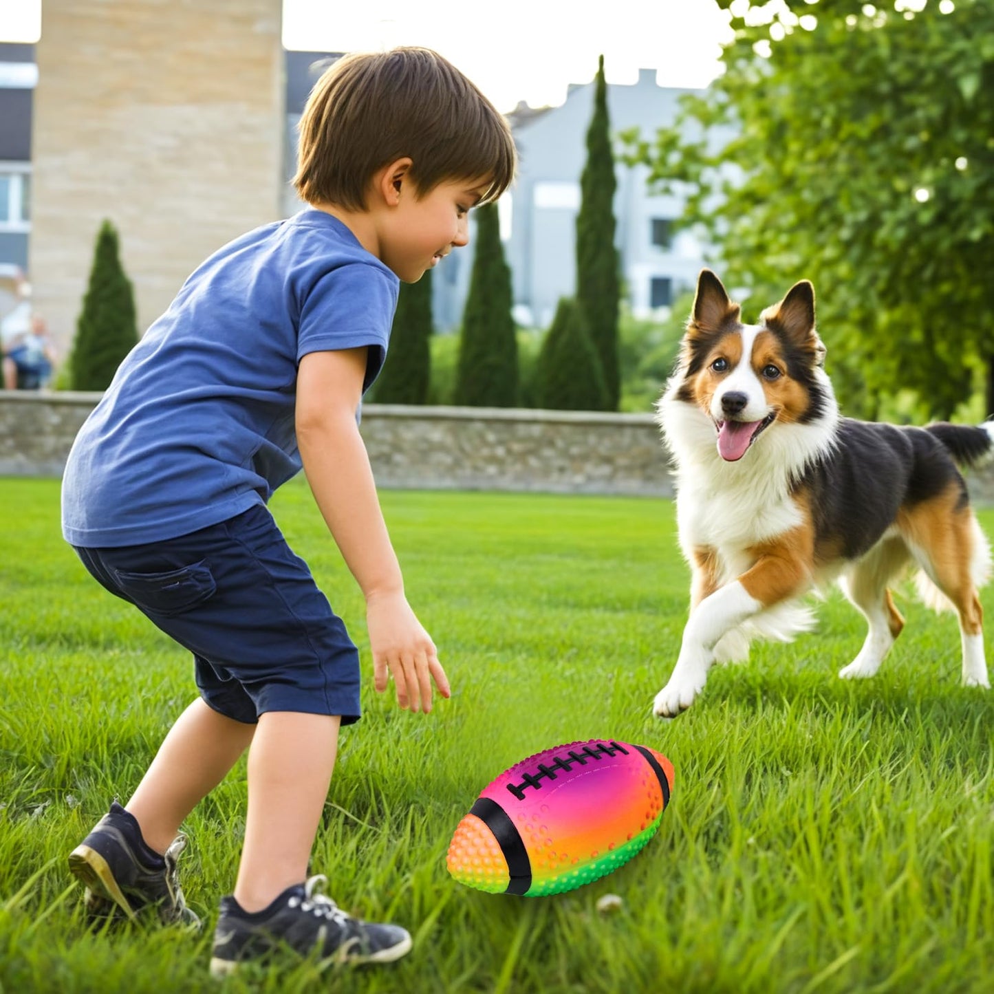 AMOR PRESENT Pool Beach Football 9 Inches Inflatable Footballs Waterproof Football Strong Grip Fun Pool Toys for Kids Ages 8-12 Boys Gift Swimming Balls Sports Birthday Gifts Pet Training Toy
