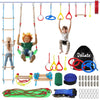 Dollate Ninja Warrior Obstacle Course For Kids - 55Ft, Outdoor Obstacle Course 13 Accessories, Swings, Monkey Bars, Arm Trainers