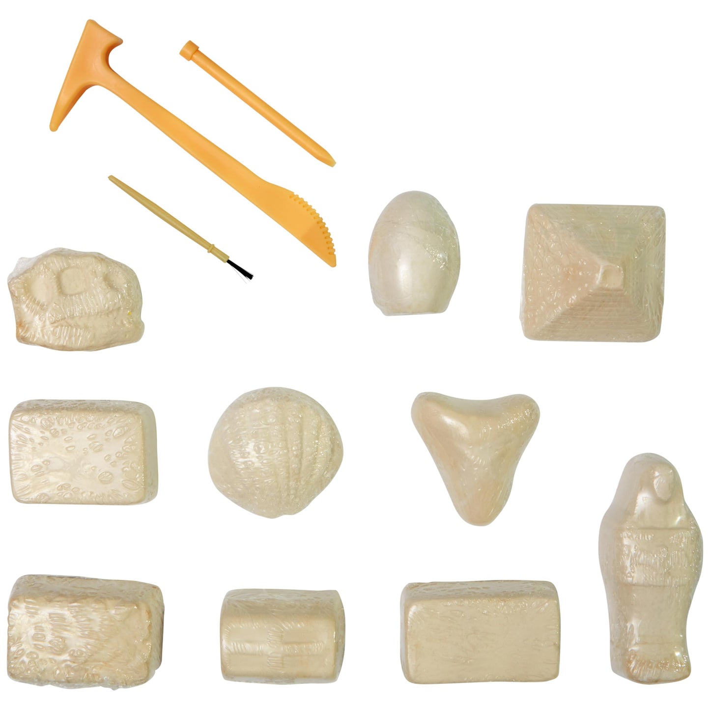 Adventure Club By Anker Play Products, 10 In 1 Treasure Excavation Kit - Kid'S Fossil Treasure Play Set - Children'S Discovery E