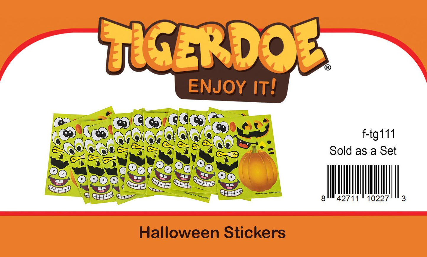 Halloween Stickers - 72 Sheets Kids Jack O Lantern Pumpkin Stickers Tigerdoe - Halloween Stickers for Kids - Create a Pumpkin