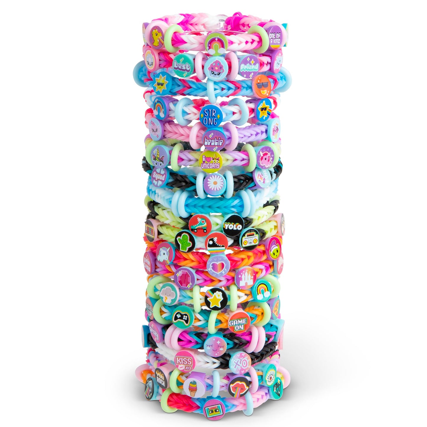 Rainbow Loom: Beadmoji Deluxe - Diy Rubber Band & Bead Bracelet Kit - Includes 2200 Bands & 340 Beads, Design & Create, Ages 7+