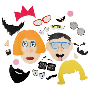 Buddy & Barney Silly Faces Bath Stickers, Hilarious Facial Expressions Foam Stickers Bath Toy For Children 3+, Pack Of 37 Reusable Stickers, Bathtub, Tub, Shower, Boys, Girls, Kids,