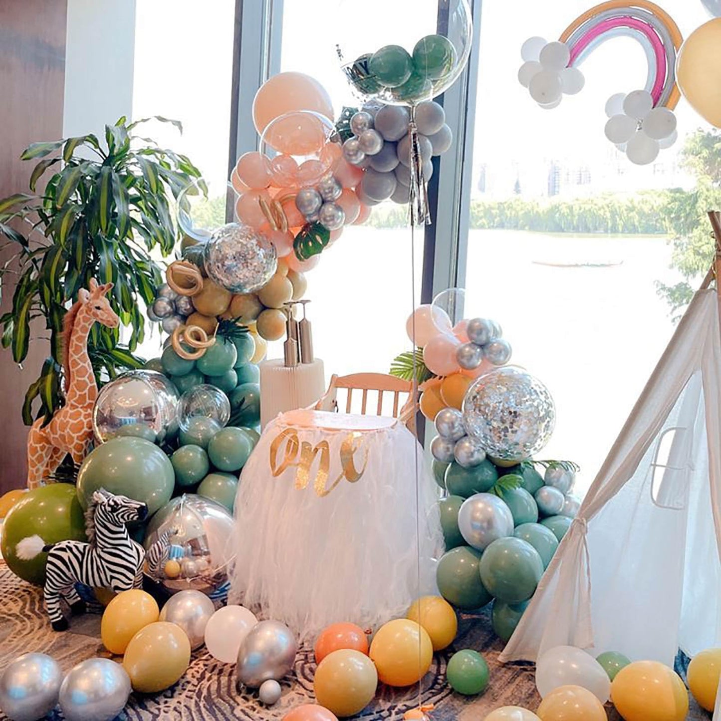 Kalor Retro Misty Blue Balloons,100 Pcs 5 Inch Mini Matte Latex Balloons For Balloon Garland Arch, Birthday Decoration, Wedding Party, Baby Shower Decorations