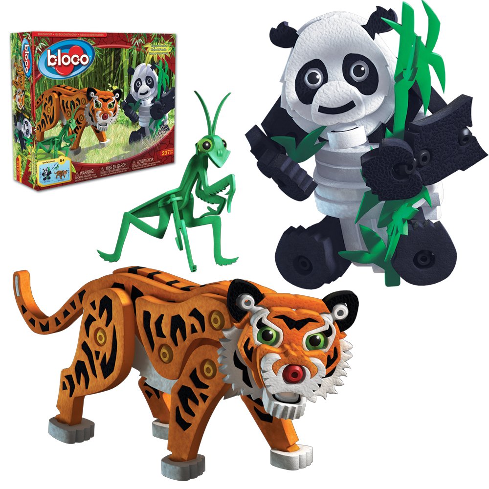 Bloco Toys Tiger And Panda