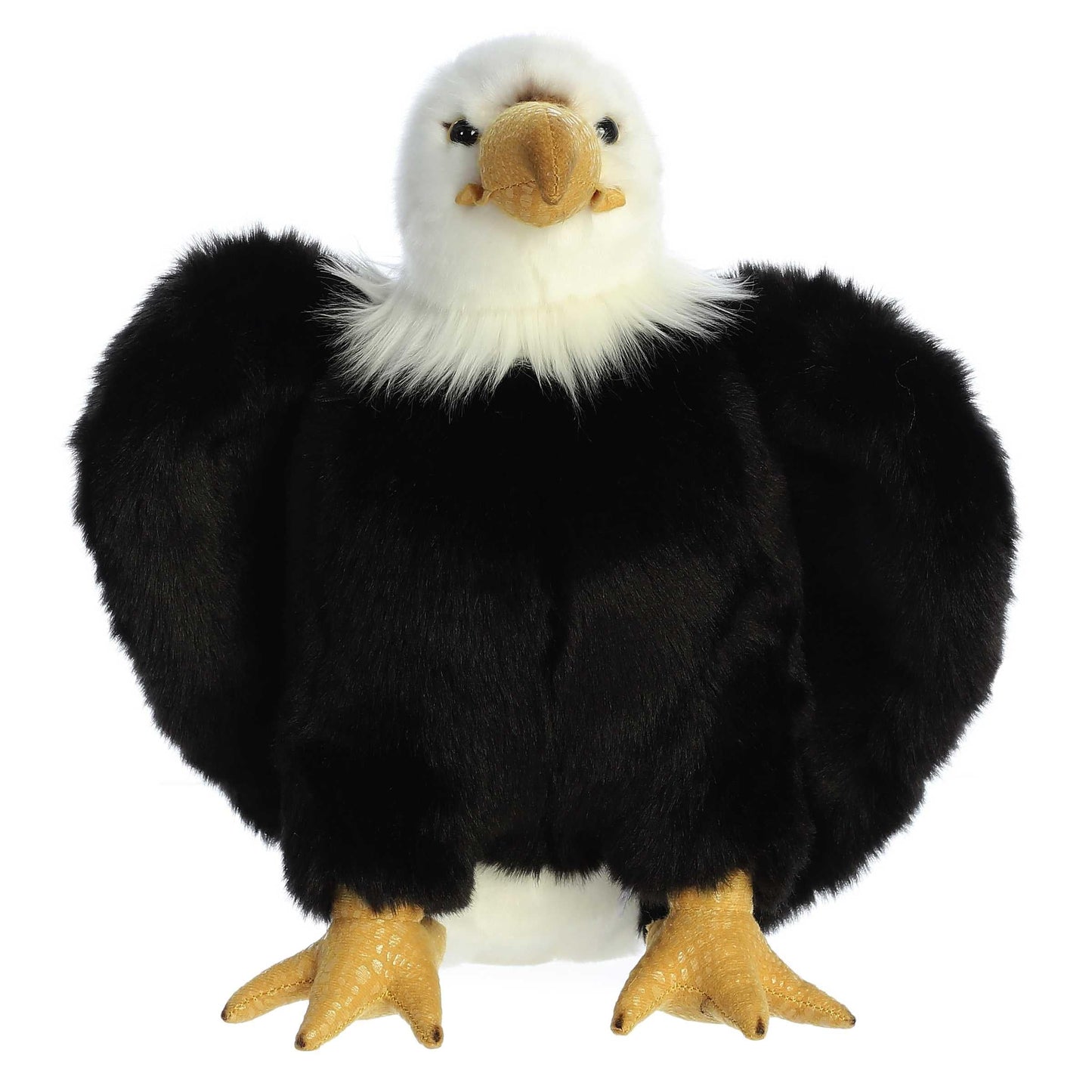 Aurora® Playful Wild Life Regal Eagle Stuffed Animal - Comforting Companion - Imaginative Play - Black 10.5 Inches