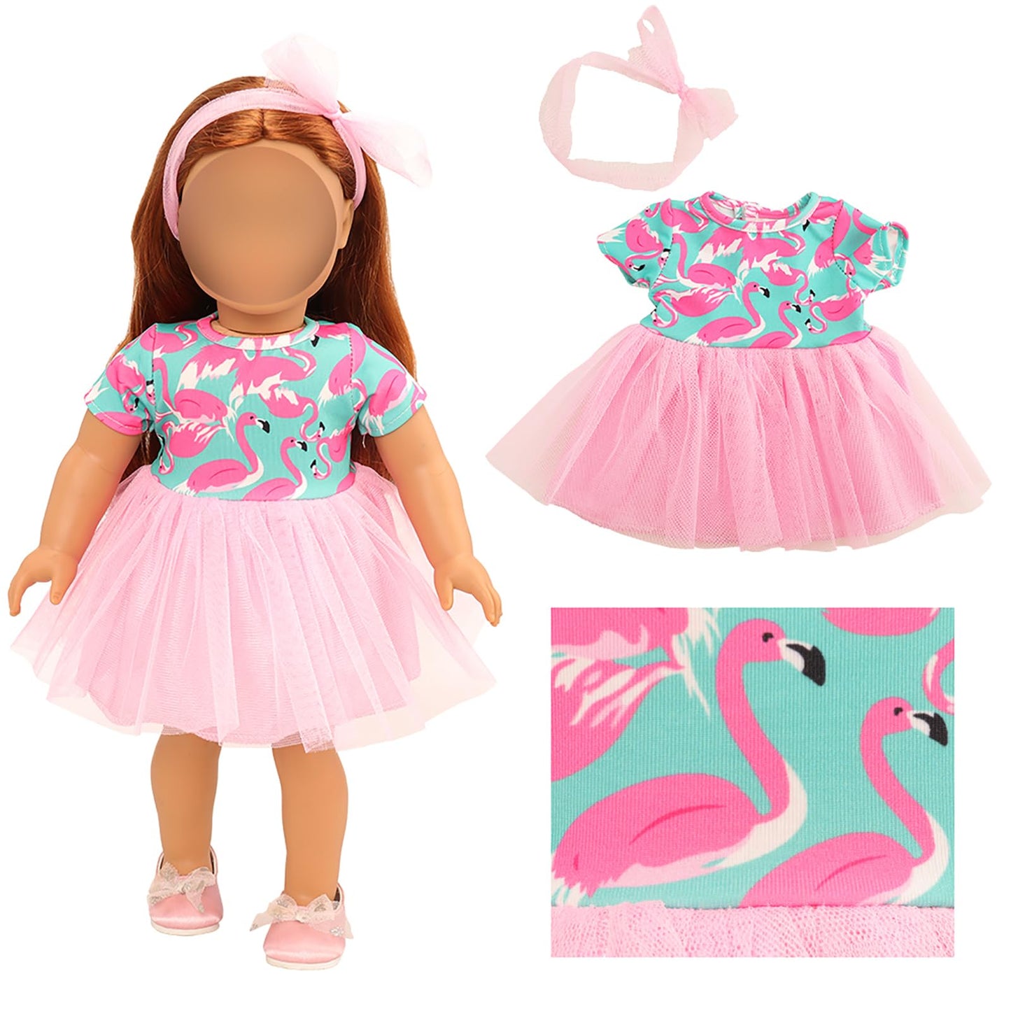 Barwa Doll Clothes And Accessories For 18 Inch Girl Dolls Mermaid Casual Tutu Dress, Outfits, Swimsuit, Underwear… (C: Tutu Dress)