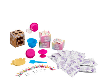 Goliath Tasty Tinies Bake Shop | Unicorn Bakery Party Pack | Red Velvet Cake Mix & Cream Cheese Flavor Frosting | Mix, Bake & De