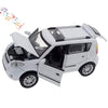 Mzexoma Diecast Toy Car Model KIA Soul - White, Pull Back with Sound & Light for Boys 3+ Years, Model 0C-ZUXF-26