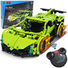 WISEPLAY Remote Control Car Building Kit, 453PCS STEM Toy for Kids 8-10, Green Arrow - Perfect Gift for Boys & Girls