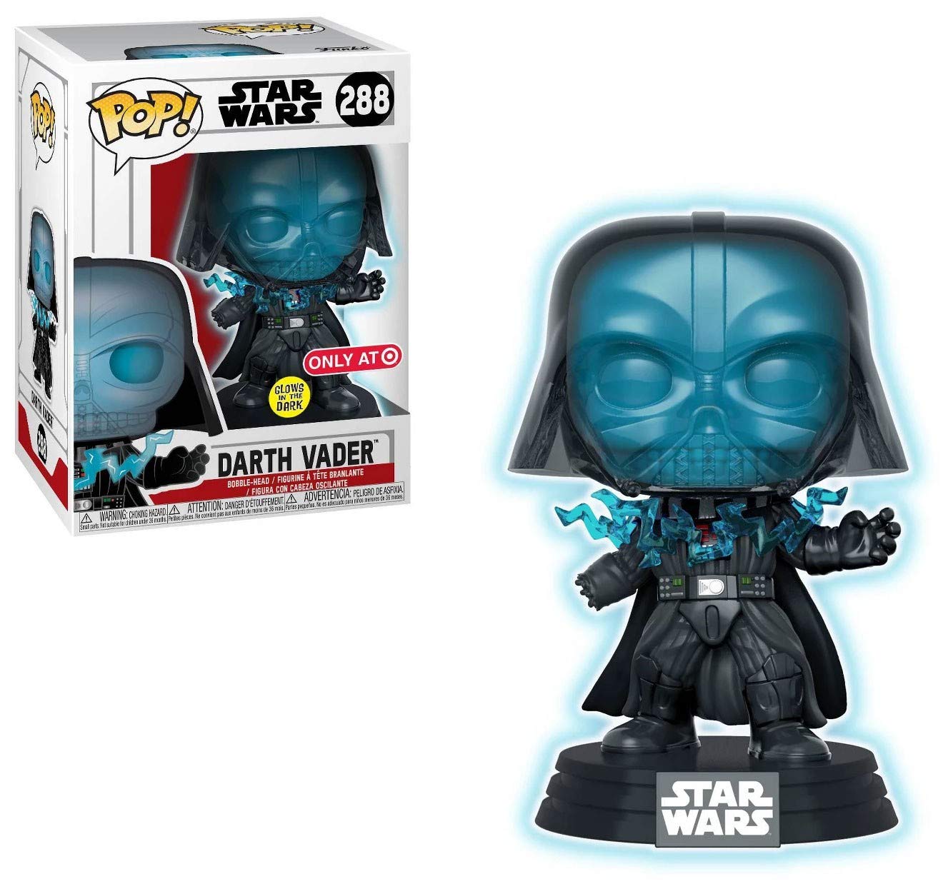 Pop! Funko Glow In The Dark Electrocuted Darth V (Target Exclusive)
